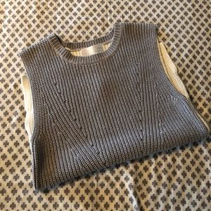J.O.A. Grey Sleeveless sweater